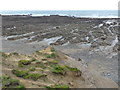 Rocks at Widemouth Bay at low tide