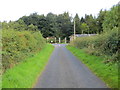 Minor road joining the B741 at Girvan Lodge