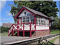 The signalbox at Hadlow Road railway station