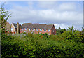 Recent terraced housing at Ounsdale in Wombourne, Staffordshire