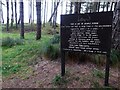 Litter information board, Roseisle Forest