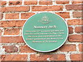 Plaque on the Nunnery Arch