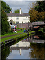 Canal, pub and bridge near Wombourne, Staffordshire