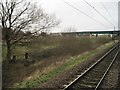 View from a York-Doncaster train - Railway flyover at Shaftholme