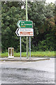 TL8665 : Roadsign on the A143 by Geographer