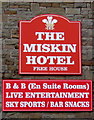 Miskin Hotel name sign, Trealaw