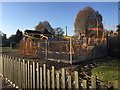 SP2864 : A new children's ride being installed, St Nicholas Park, Warwick by Robin Stott