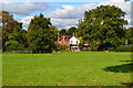 View across field near Windlesham Church