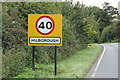 TF8200 : Hilborough Village Name sign by Geographer