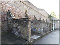 Wall buttresses, Baltic Street car park