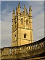 SP5206 : Magdalen College tower from the Botanical Garden by Steve Daniels