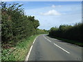 Bend in the A1065 towards Fakenham