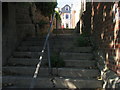 Top of Sussex Steps leading to West Hill Road, St Leonards