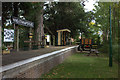 Wheathampstead station restored platform