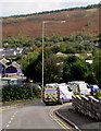 Two Openreach vans in Llwynypia