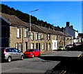 Row of houses on the north side of Clydach Road, Clydach Vale