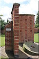 Ornamental brick sculpture, Newark Road, Bassingham