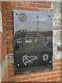 Shipdham Airfield memorial on the cemetery chapel