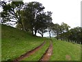 Farm track on north side of Cadbury Castle