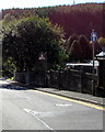 SS9892 : One-way sign and two-way sign, Tonypandy by Jaggery