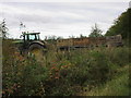 Tractor and potato boxes