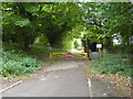 Barrier on former hospital site