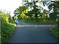 Road junction at Pentre