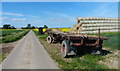 Bales along Newlands Road