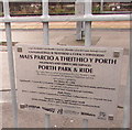 ST0291 : Porth Park & Ride plaque, Porth railway station by Jaggery