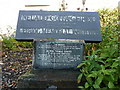 Ceiriog Memorial Institute - stone plaque outside the front