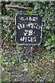 TQ0490 : Milepost by Grand Union Canal by N Chadwick