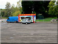 ST2986 : Food stall near the entrance to Tredegar Park, Newport by Jaggery