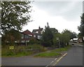 Bus stop on A53 in valley of the Churnet