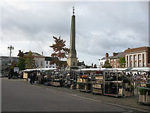 SE3171 : Ripon Market and Obelisk, Market Place, Ripon by G Laird