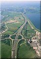 Junction 14 on the M25 from the air, 2001