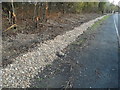 Gravel verge on the A509, Tickford End