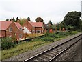 View from a Didcot-Worcester train - Houses near Sandford Lane