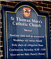 Information board, St Thomas More