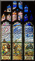 TF4250 : Stained glass window, Ss Mary & Nicholas church, Wrangle by Julian P Guffogg