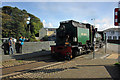 SH5738 : The Welsh Highland Railway at Porthmadog by Jeff Buck
