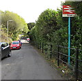 Dinas railway station name sign