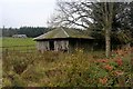 Timber cabin in the trees