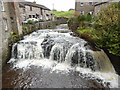 SD8789 : Weir and Waterfall, Hawes by David Hillas