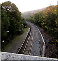 Southeast end of Tonypandy railway station