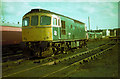 Class 33, number 33001 at Hither Green depot