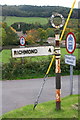 Village view across minor road in Marske