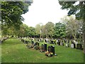 Lines of headstones, Jarrow Cemetery