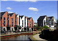 Modern canalside apartments near Hanley, Stoke-on-Trent