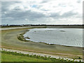 Drained southern Staines Reservoir