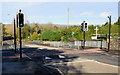 ST3090 : Bettws Lane pelican crossing on a hump,  Newport by Jaggery